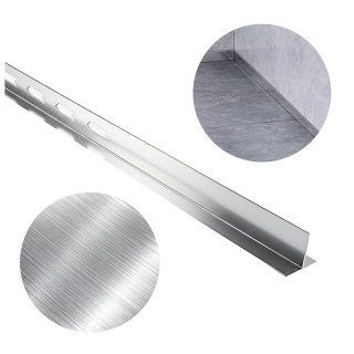 LISTWA SPADKOWA BRODZIKOWA CHROM PRAWA 180 CM LSB-CH-R-180