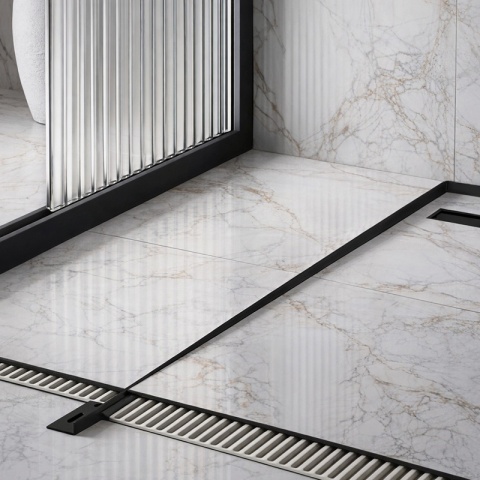 LISTWA SPADKOWA BRODZIKOWA CZARNY MAT LEWA 140 CM LSB-MTB-L-140