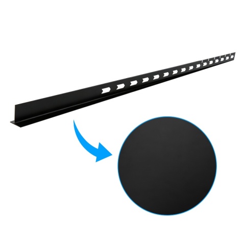 LISTWA SPADKOWA BRODZIKOWA CZARNY MAT LEWA 180 CM LSB-MTB-L-180