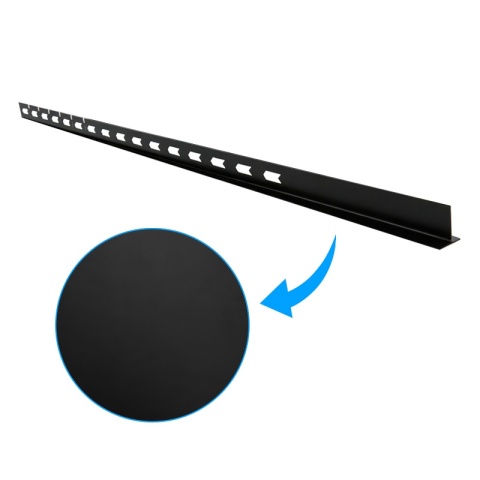 LISTWA SPADKOWA BRODZIKOWA CZARNY MAT PRAWA 120 CM LSB-MTB-R-120