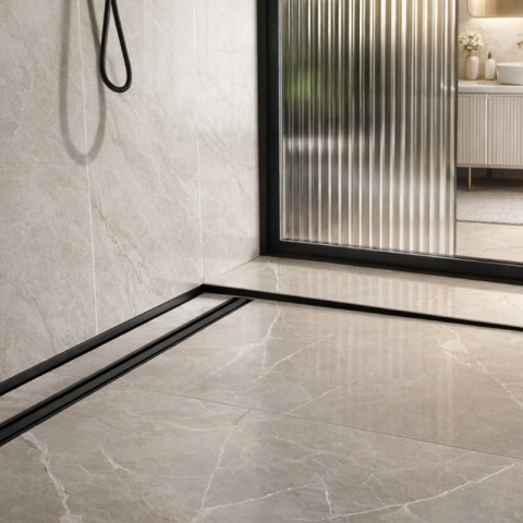 LISTWA SPADKOWA BRODZIKOWA CZARNY MAT PRAWA 120 CM LSB-MTB-R-120