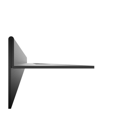 LISTWA SPADKOWA BRODZIKOWA CZARNY MAT PRAWA 180 CM LSB-MTB-R-180