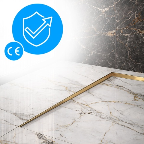 LISTWA SPADKOWA BRODZIKOWA ZŁOTA LEWA 100 CM LSB-GL-L-100