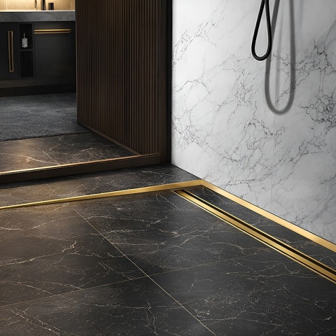 LISTWA SPADKOWA BRODZIKOWA ZŁOTA LEWA 100 CM LSB-GL-L-100