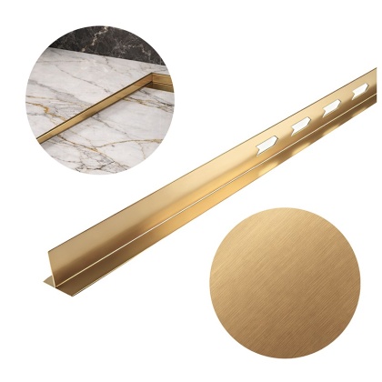 LISTWA SPADKOWA BRODZIKOWA ZŁOTA LEWA 140 CM LSB-GL-L-140