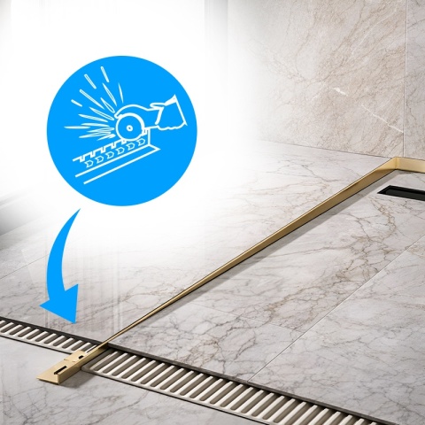 LISTWA SPADKOWA BRODZIKOWA ZŁOTA LEWA 140 CM LSB-GL-L-140