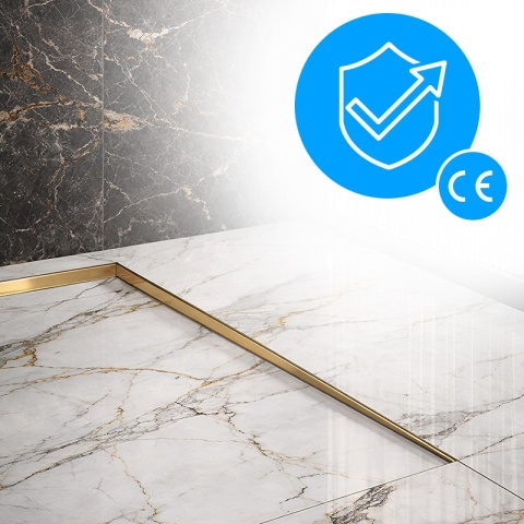 LISTWA SPADKOWA BRODZIKOWA ZŁOTA PRAWA 120 CM LSB-GL-R-120