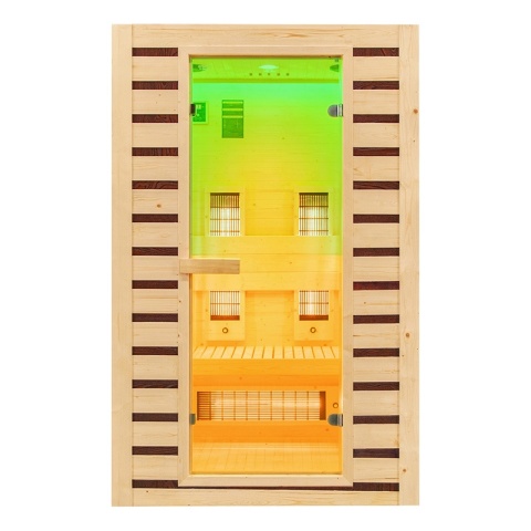 SAUNA DOMOWA SUCHA INFRARED NISKOTEMPERATUROWA TROMSO2 2-3 OSOBOWA 120x105 CM 230 V