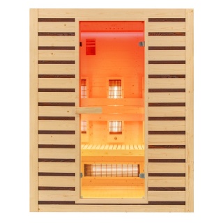 SAUNA DOMOWA SUCHA INFRARED NISKOTEMPERATUROWA TROMSO3 3-4 OSOBOWA 153x110 CM 230 V