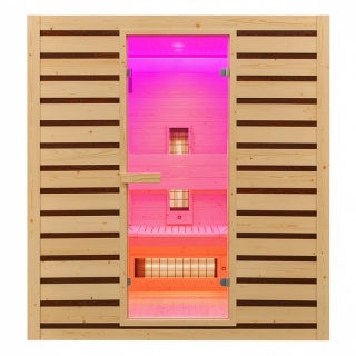 SAUNA DOMOWA SUCHA INFRARED NISKOTEMPERATUROWA TROMSO4 4-5 OSOBOWA 180x150 CM 230 V