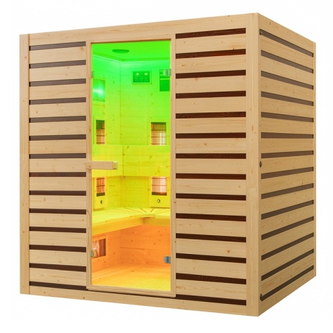 SAUNA DOMOWA SUCHA INFRARED NISKOTEMPERATUROWA TROMSO4 4-5 OSOBOWA 180x150 CM 230 V