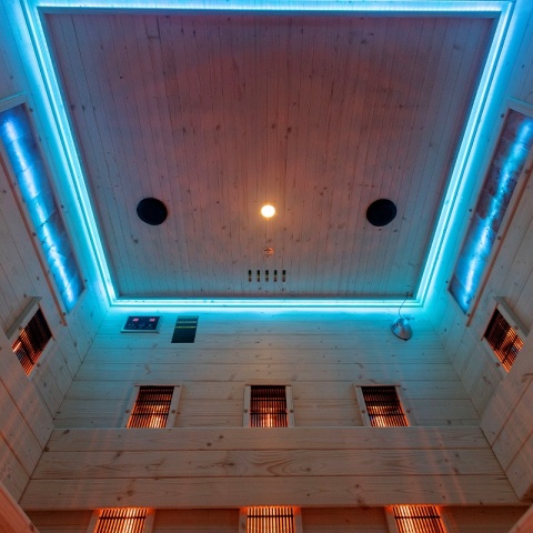 SAUNA DOMOWA SUCHA INFRARED NISKOTEMPERATUROWA TROMSO4 4-5 OSOBOWA 180x150 CM 230 V