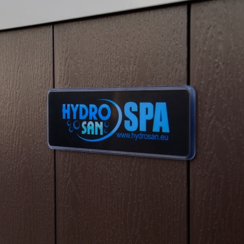 JACUZZI OGRODOWE WANNA SPA560 BIAŁA PERŁA OBUDOWA KAWA 220x220 CM