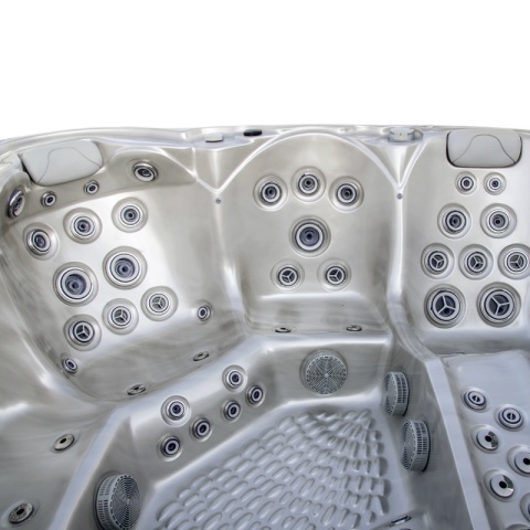 JACUZZI OGRODOWE WANNA SPA560 CAPPUCCINO OBUDOWA KAWA 220x220 CM