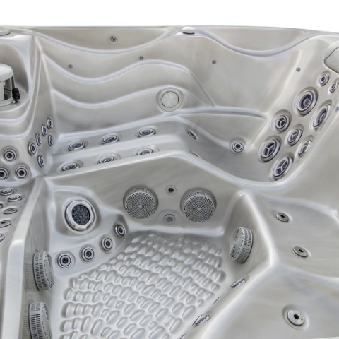 JACUZZI OGRODOWE WANNA SPA560 CAPPUCCINO OBUDOWA KAWA 220x220 CM