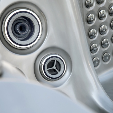 JACUZZI OGRODOWE WANNA SPA560 CAPPUCCINO OBUDOWA KAWA 220x220 CM