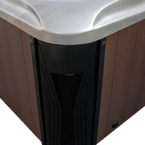 JACUZZI OGRODOWE WANNA SPA560 CAPPUCCINO OBUDOWA KAWA 220x220 CM