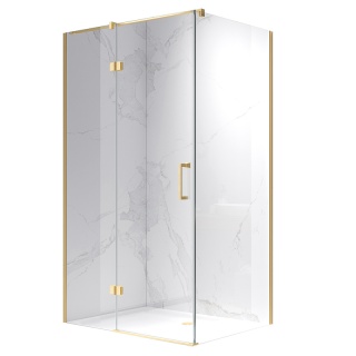 KABINA PRYSZNICOWA PROSTOKĄTNA Z-KZ03C-GL-BR-120X90 ZŁOTA SZCZOTKOWANA 120x90 CM