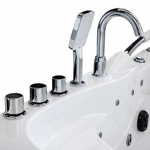 WANNA Z HYDROMASAŻEM VENEZIA 761 PRAWA BIAŁA 180x120 CM