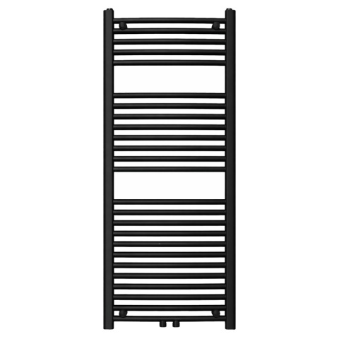 GRZEJNIK ŁAZIENKOWY ŚCIENNY PIONOWY WODNY DRABINKA 120x50 GAMA-BL-2 CZARNY