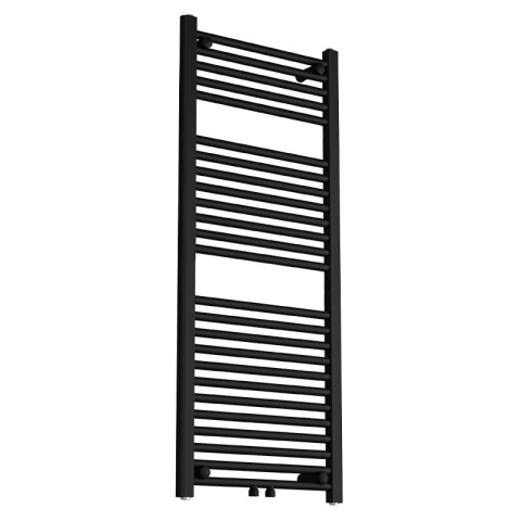 GRZEJNIK ŁAZIENKOWY ŚCIENNY PIONOWY WODNY DRABINKA 120x50 GAMA-BL-2 CZARNY