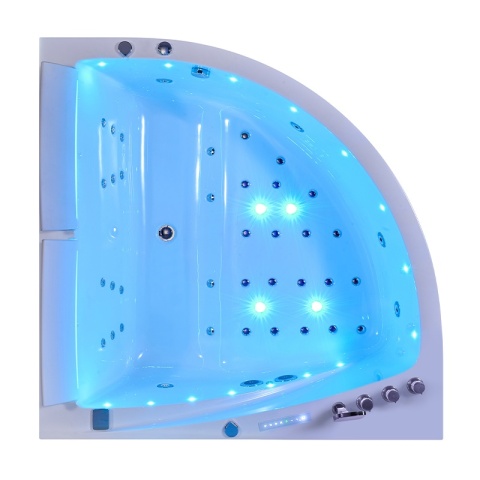 HYDROSAN WANNA Z HYDROMASAŻEM INGA BIAŁA 150x150 CM INGA