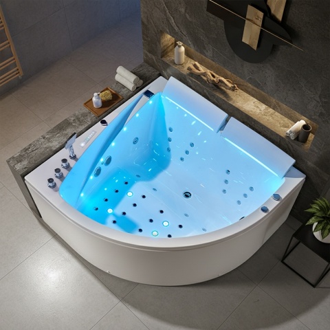 HYDROSAN WANNA Z HYDROMASAŻEM INGA BIAŁA 150x150 CM INGA