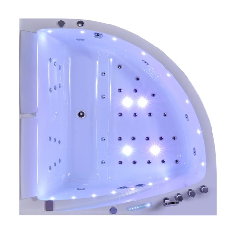 HYDROSAN WANNA Z HYDROMASAŻEM INGA BIAŁA 150x150 CM INGA