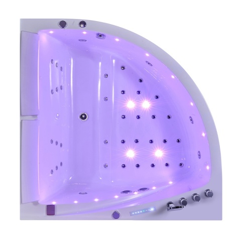 HYDROSAN WANNA Z HYDROMASAŻEM INGA BIAŁA 150x150 CM INGA