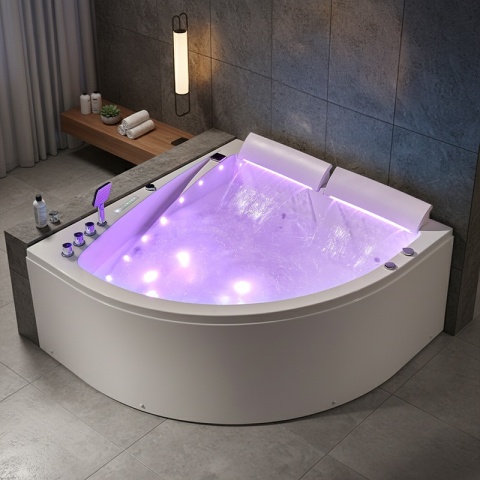 HYDROSAN WANNA Z HYDROMASAŻEM INGA BIAŁA 150x150 CM INGA