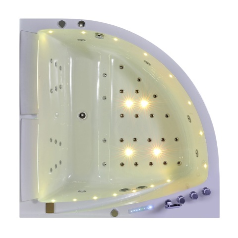 HYDROSAN WANNA Z HYDROMASAŻEM INGA BIAŁA 150x150 CM INGA