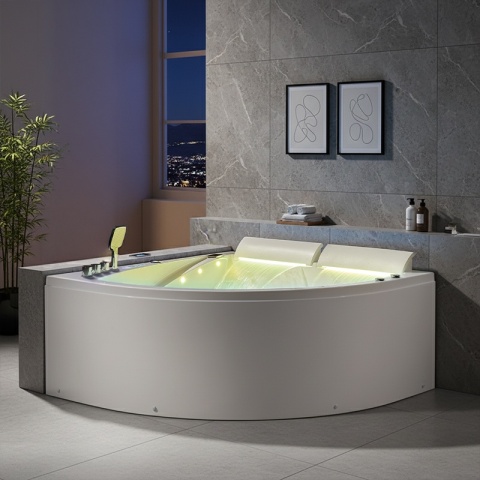 HYDROSAN WANNA Z HYDROMASAŻEM INGA BIAŁA 150x150 CM INGA