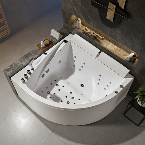 HYDROSAN WANNA Z HYDROMASAŻEM INGA BIAŁA 150x150 CM INGA