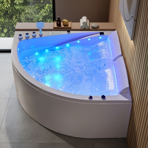 HYDROSAN WANNA Z HYDROMASAŻEM INGA BIAŁA 150x150 CM INGA