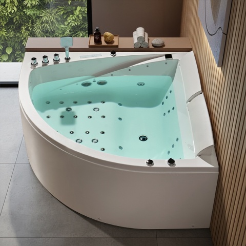 HYDROSAN WANNA Z HYDROMASAŻEM INGA BIAŁA 150x150 CM INGA