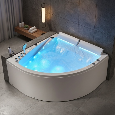 HYDROSAN WANNA Z HYDROMASAŻEM INGA BIAŁA 150x150 CM INGA
