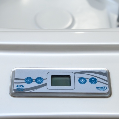 JACUZZI OGRODOWE WANNA HYBRYDOWA BALIA OGRODOWA SPA521W BIAŁA PERŁA OBUDOWA ANTRACYT 230X230 CM