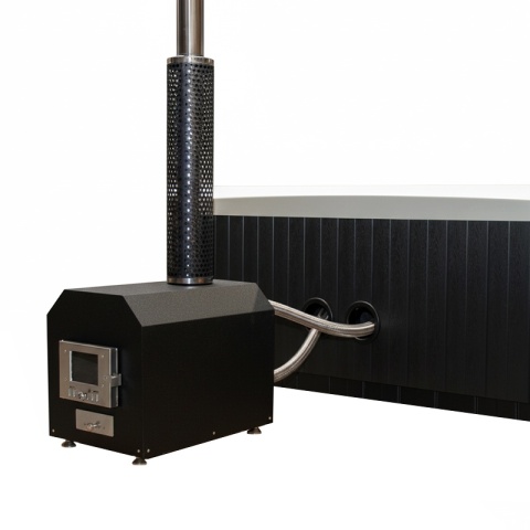 JACUZZI OGRODOWE WANNA HYBRYDOWA BALIA OGRODOWA SPA521W BIAŁA PERŁA OBUDOWA ANTRACYT 230X230 CM