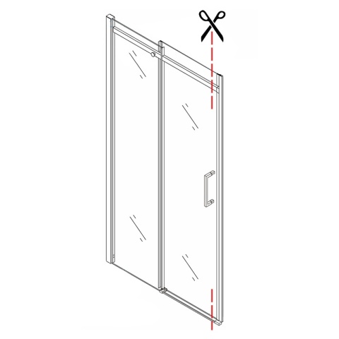 KABINA PRYSZNICOWA PROSTOKĄTNA ZES-KZ22C-GL-120X80 ZŁOTA 120X80 CM 8 MM