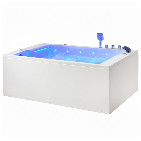 WANNA Z HYDROMASAŻEM GLORIA BIAŁA 180x120 CM GLORIA