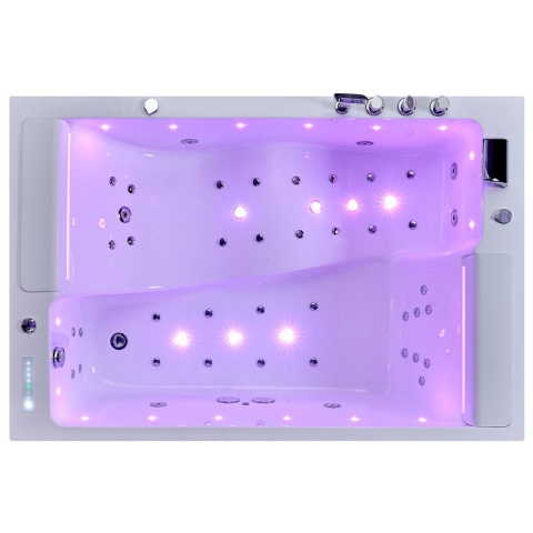 WANNA Z HYDROMASAŻEM GLORIA BIAŁA 180x120 CM GLORIA