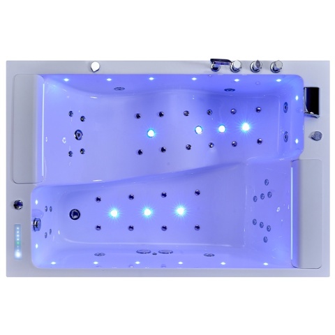 WANNA Z HYDROMASAŻEM GLORIA BIAŁA 180x120 CM GLORIA