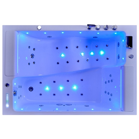 WANNA Z HYDROMASAŻEM GLORIA BIAŁA 180x120 CM GLORIA