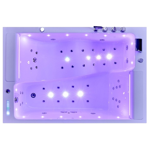 WANNA Z HYDROMASAŻEM GLORIA BIAŁA 180x120 CM GLORIA