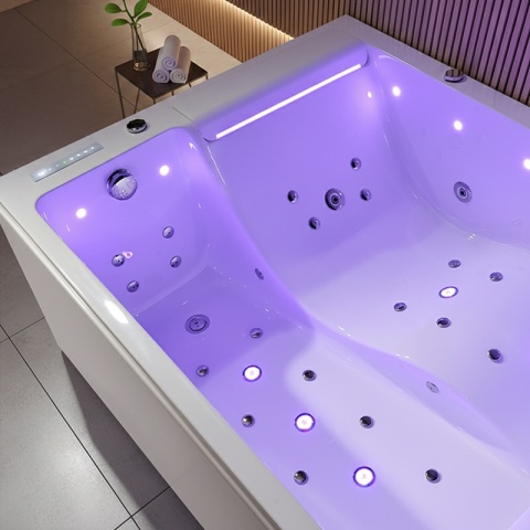 WANNA Z HYDROMASAŻEM GLORIA BIAŁA 180x120 CM GLORIA