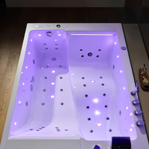 WANNA Z HYDROMASAŻEM GLORIA BIAŁA 180x120 CM GLORIA