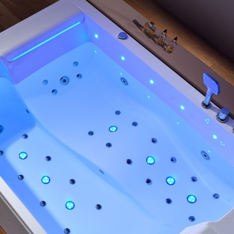 WANNA Z HYDROMASAŻEM GLORIA BIAŁA 180x120 CM GLORIA