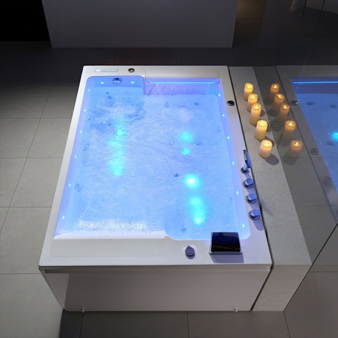 WANNA Z HYDROMASAŻEM GLORIA BIAŁA 180x120 CM GLORIA