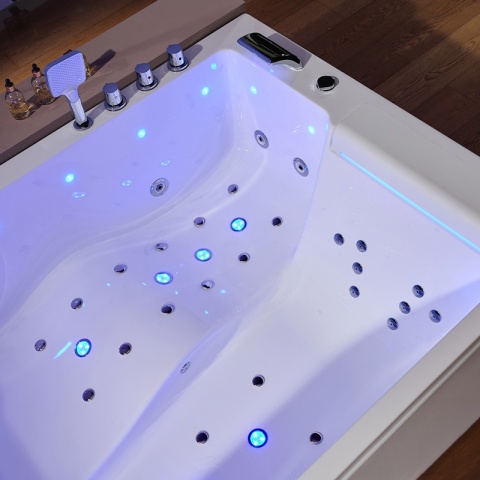 WANNA Z HYDROMASAŻEM GLORIA BIAŁA 180x120 CM GLORIA