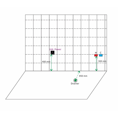 WANNA Z HYDROMASAŻEM GLORIA BIAŁA 180x120 CM GLORIA